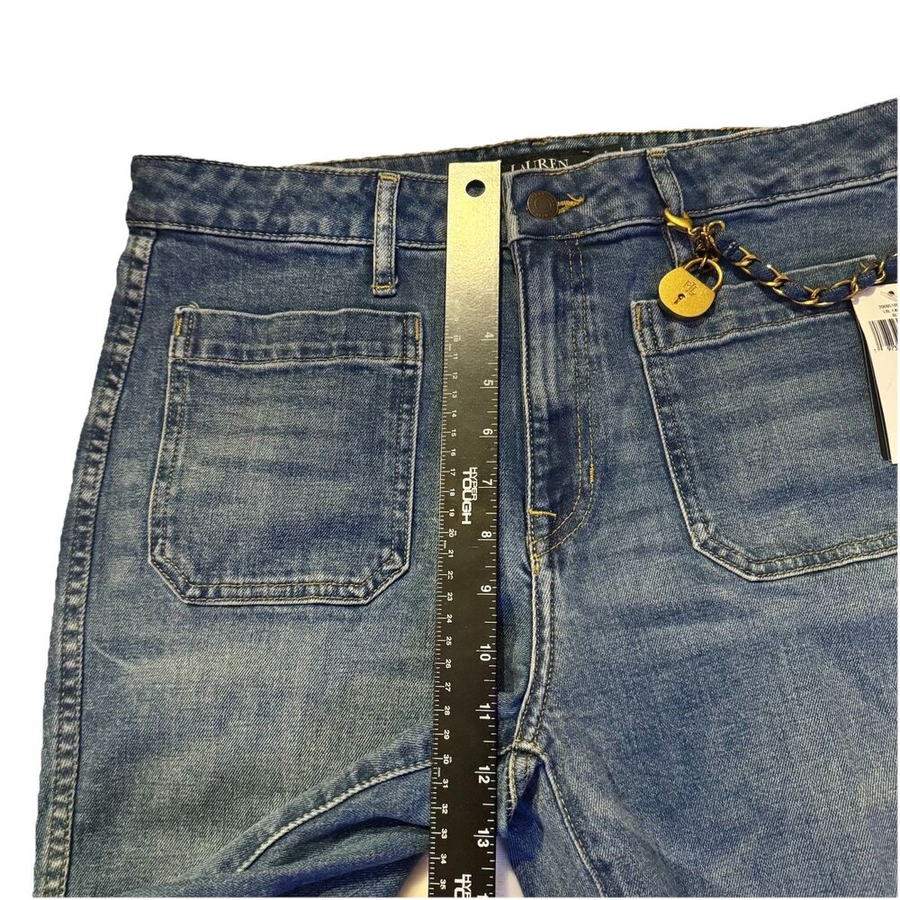 Ralph Lauren Jeans Adult Women's Fall 24 Blue Denim Pants Deep Pockets Sz 10